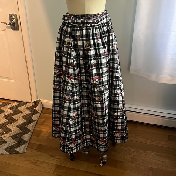 Wayward Fancies eShakti Plaid Belted Skirt Size 2X 20W - Picture 5 of 13